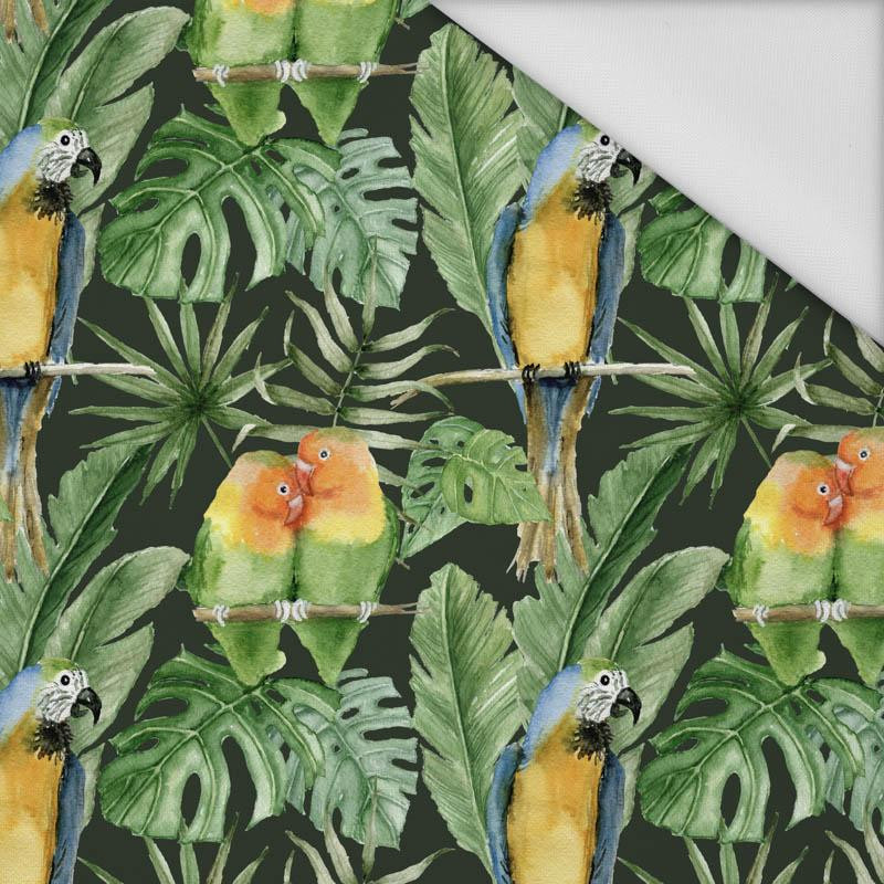 PAPAGEIE m. 2 / schwarz (JUNGLE) - Wasserabweisende Webware