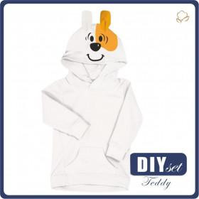 KINDER HOODIE "PARIS" (158/164) - HUND - Nähset 
