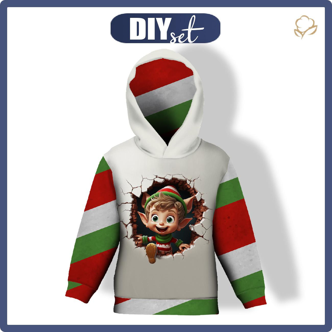 KINDER HOODIE (ALEX) - HAPPY ELF - Nähset