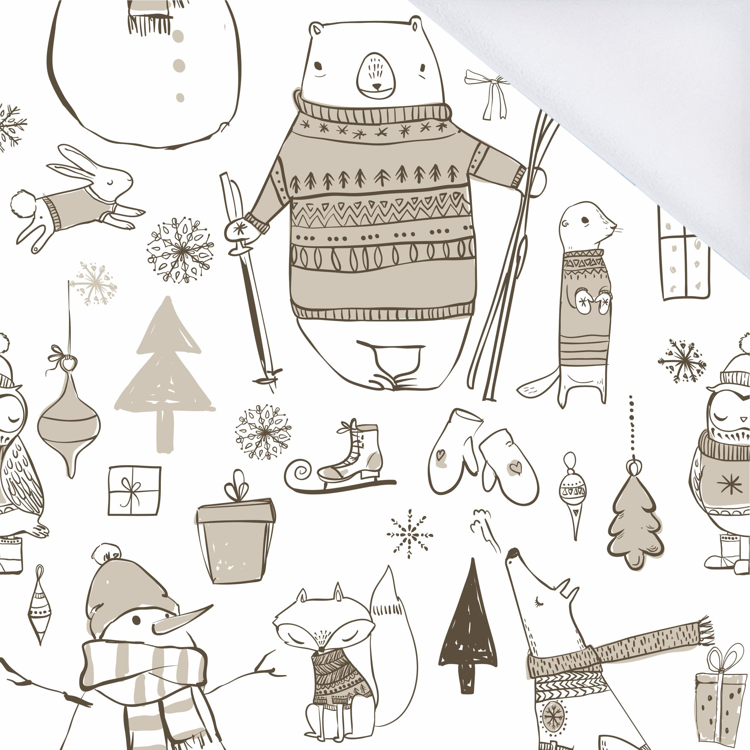 PASTELL WINTER - Wasserabweisende Webware