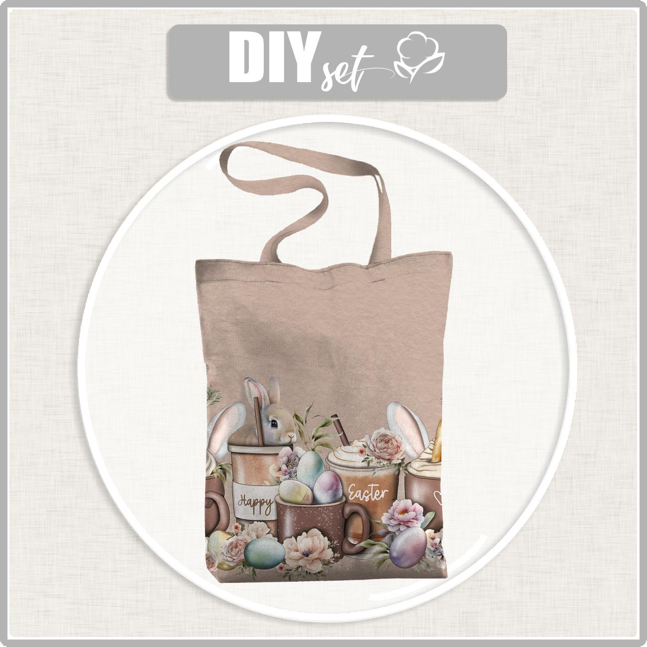 SHOPPER TASCHE - HAPPY EASTER / Becher - Nähset