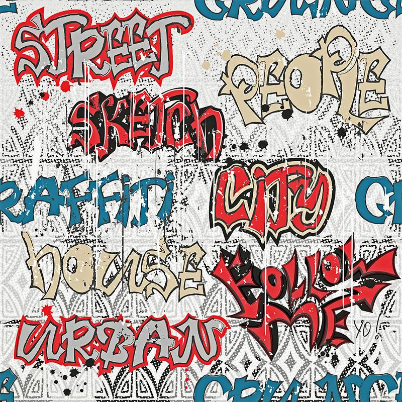 STREET GRAFFITI - Baumwoll Webware