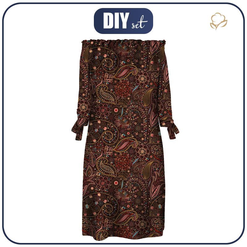 KLEID "CARMEN" - SPITZEN BLUMEN - Nähset 