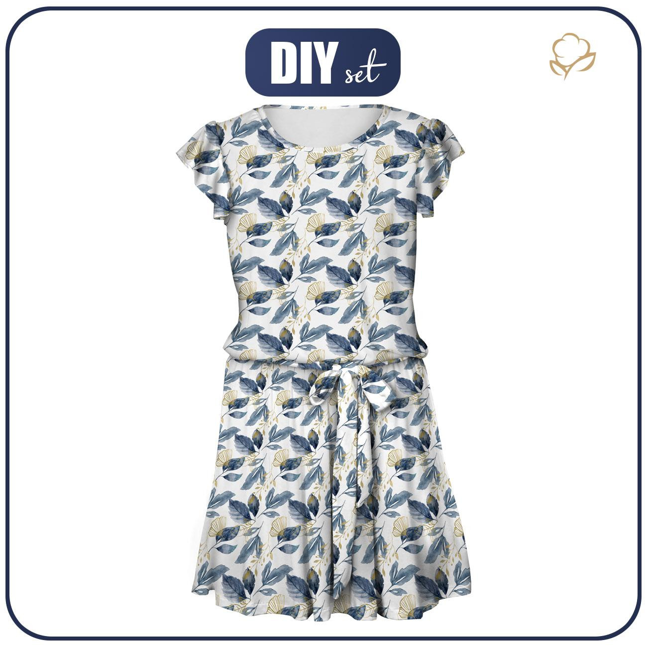 KLEID "EMMA" - RETRO FLOWERS MS. 5 - Viskosejersey mit Elasthan