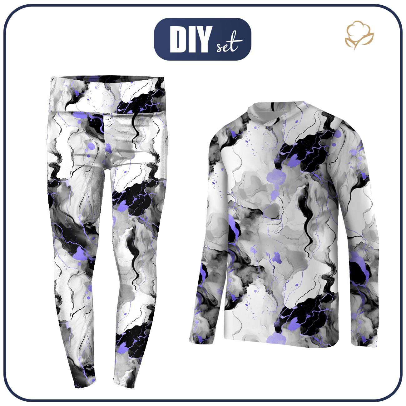 THERMO MÄDCHEN SET (NANCY) - ALCOHOL INK - Nähset