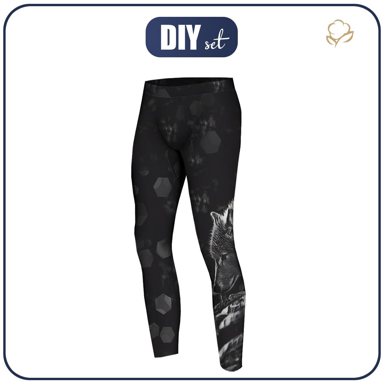 HERREN THERMO LEGGINGS (JACK) - POLARWOLF - Nähset