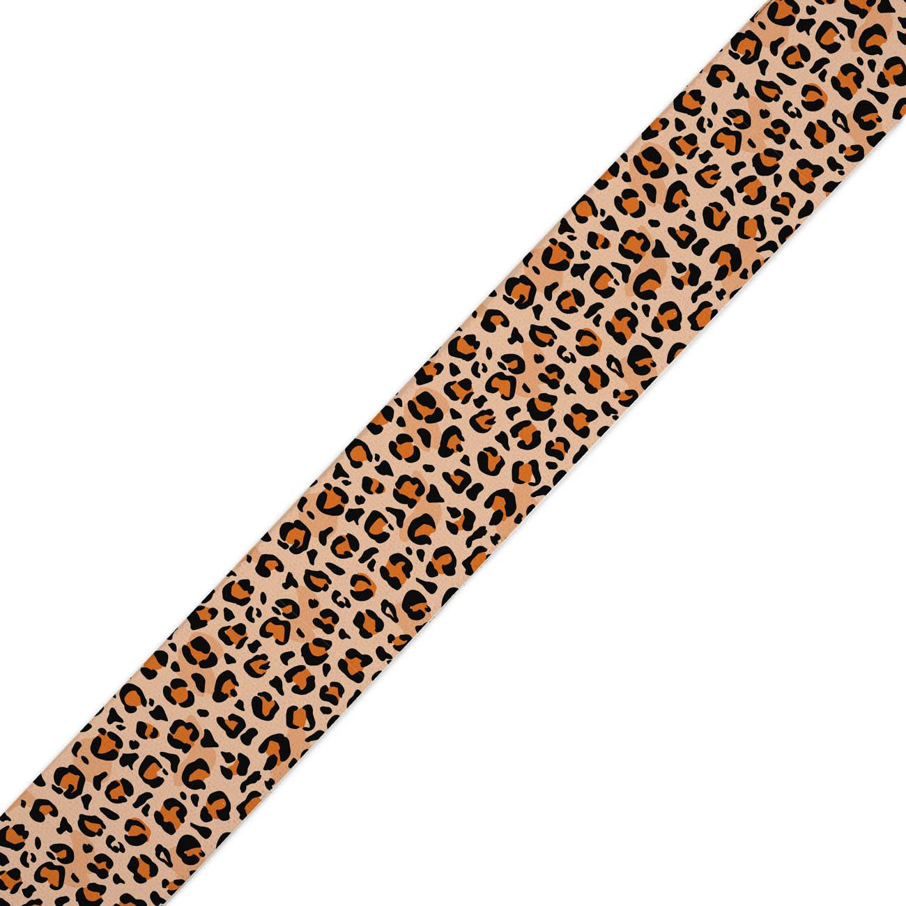 Gewebte Gummiband mit Aufdruck - LEOPARD / SPRENKEL / Größe nach Wahl