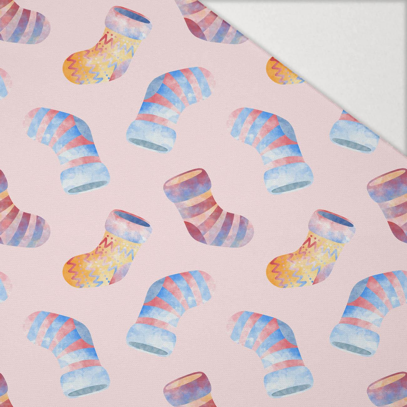 BUNTE SOCKEN (WEIHNACHTSRENTIERE) - Hydrophober angerauter Wintersweat BUNTE SOCKEN (WEIHNACHTSRENTIERE) - Hydrophober angerauter Wintersweat