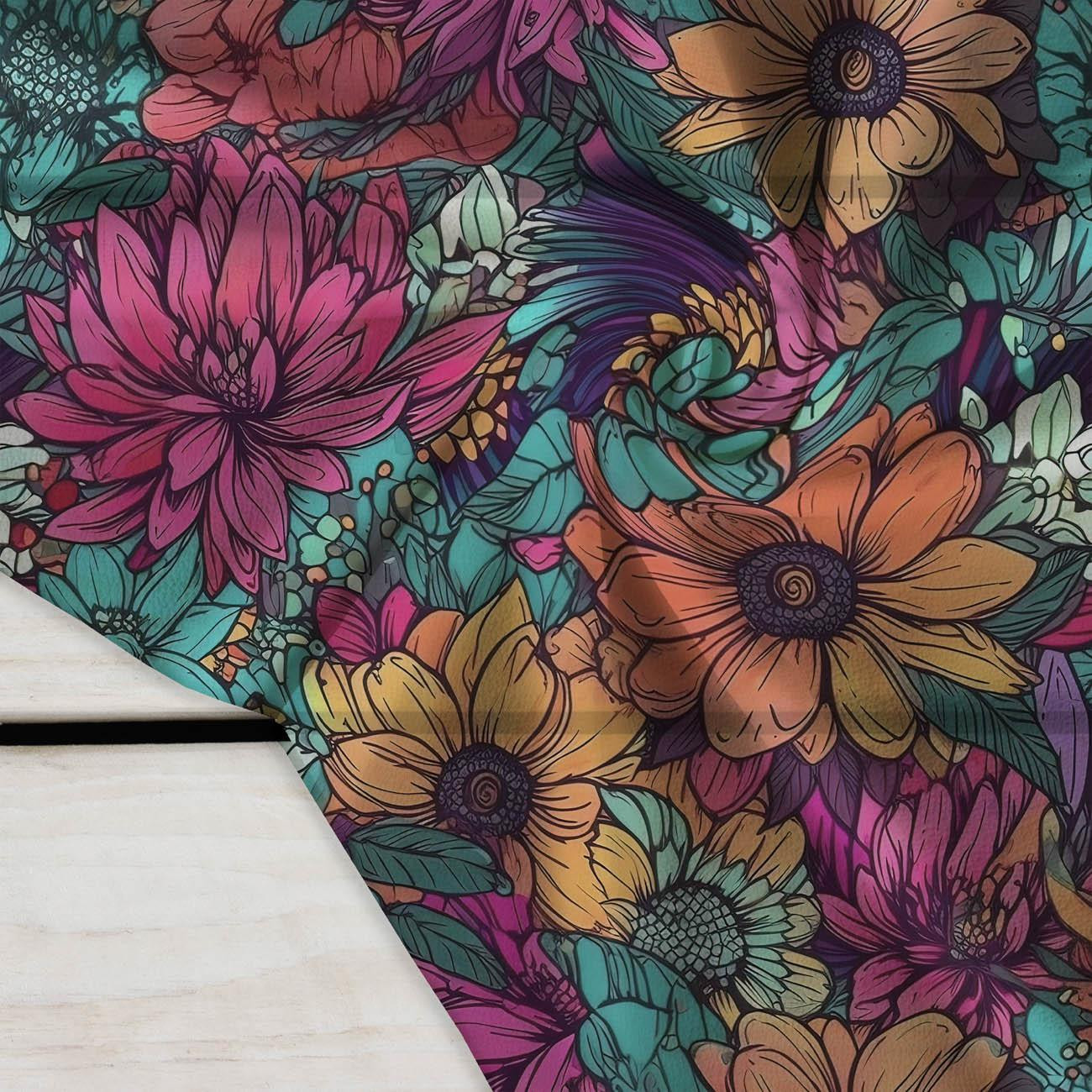 AQUARELL BLUMEN Ms. 7 - Krepp