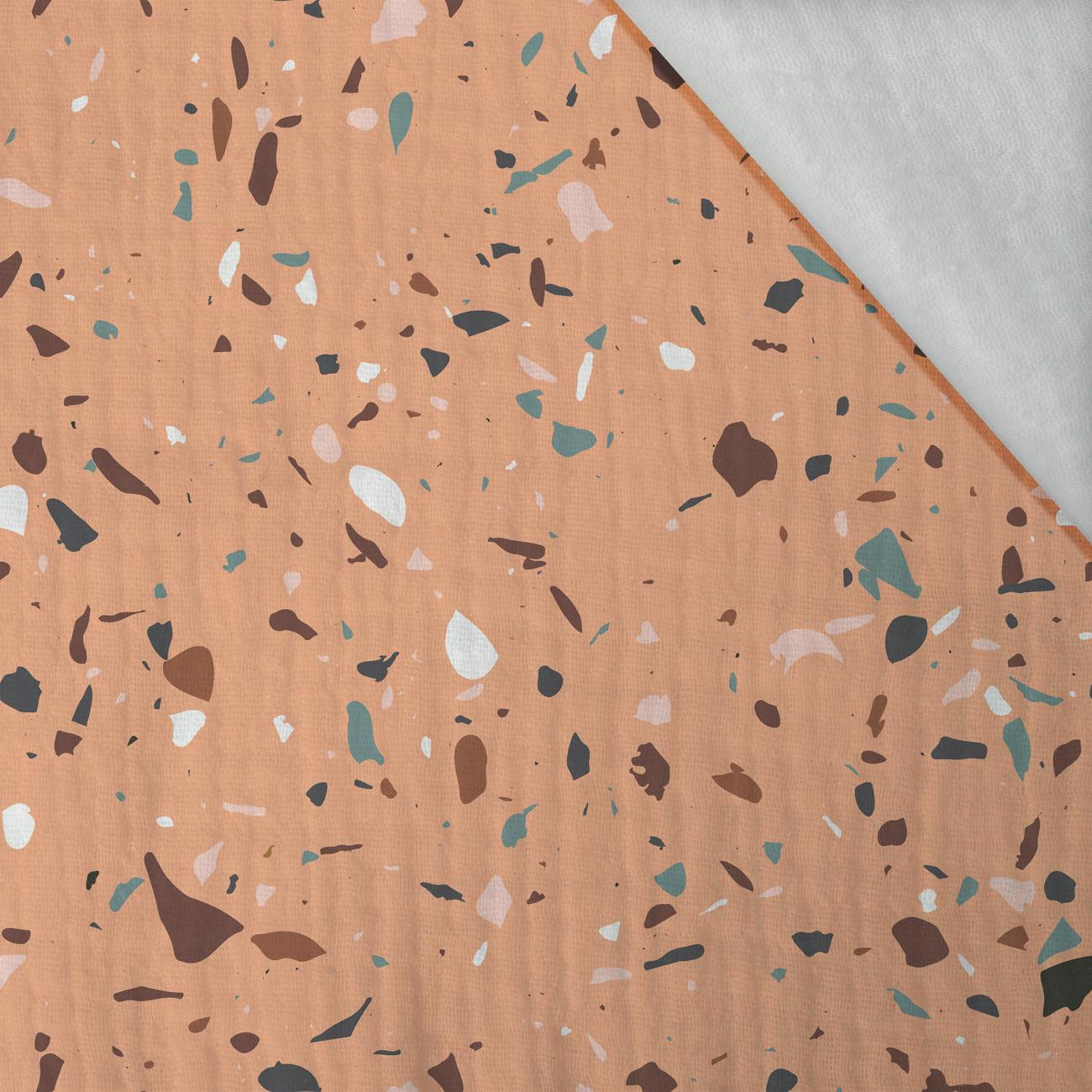 TERRAZZO M. 6 / peach fuzz - Baumwoll Musselin