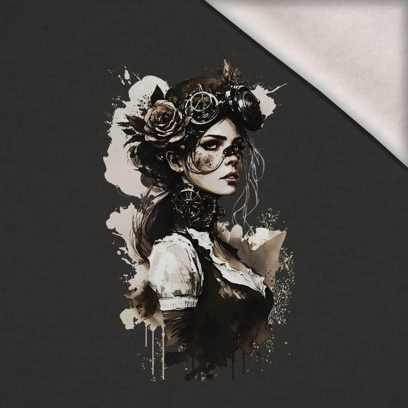 STEAMPUNK WOMEN - Paneel (75cm x 80cm) Wintersweat angeraut mit Elastan ITY STEAMPUNK WOMEN - Paneel (75cm x 80cm) Wintersweat angeraut mit Elastan ITY