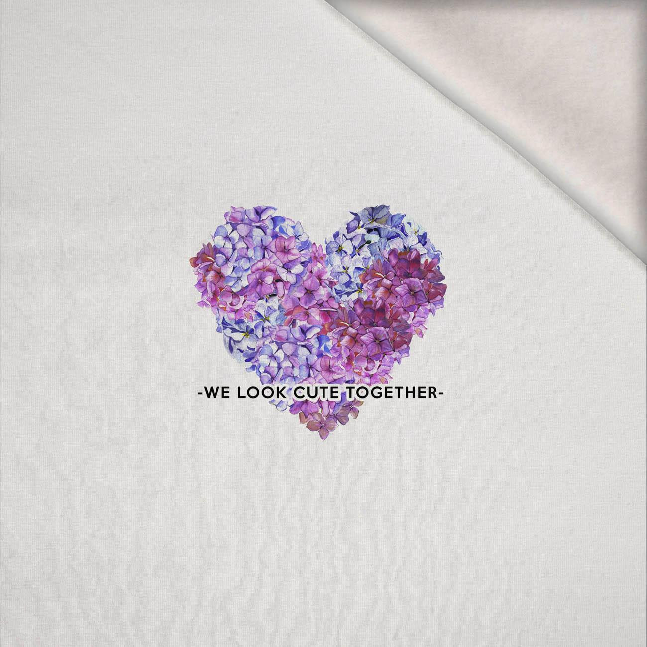 WE LOOK CUTE TOGETHER - Paneel (60cm x 50cm) Wintersweat angeraut mit Elastan ITY WE LOOK CUTE TOGETHER - Paneel (60cm x 50cm) Wintersweat angeraut mit Elastan ITY