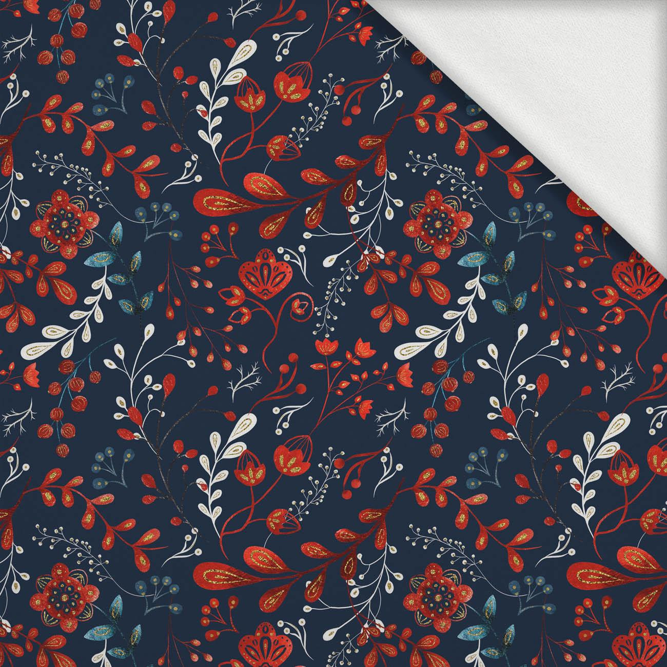 FOLK FLORAL M. 1 / rot (FOLK WALD) - Sommerswea tmit Elastan ITY