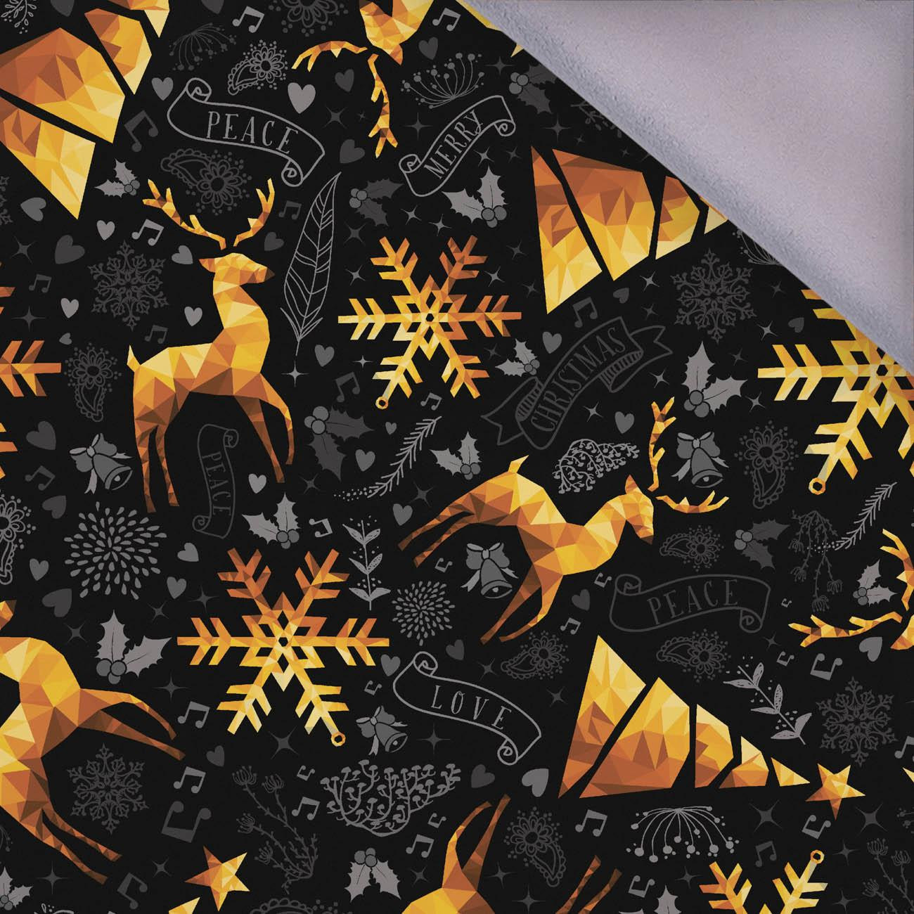 GOLDENE HIRSCHE / schwarz - Softshell 