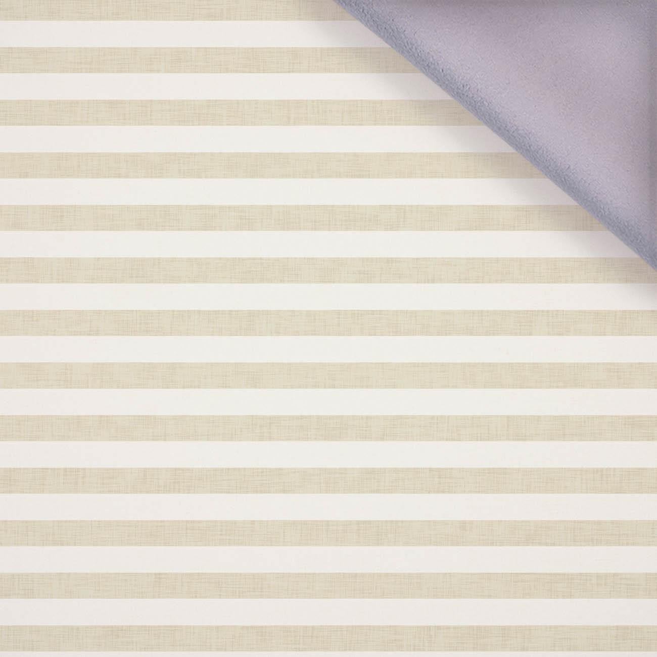 STREIFEN 1x1 - acid ecru / acid beige  - Softshell 