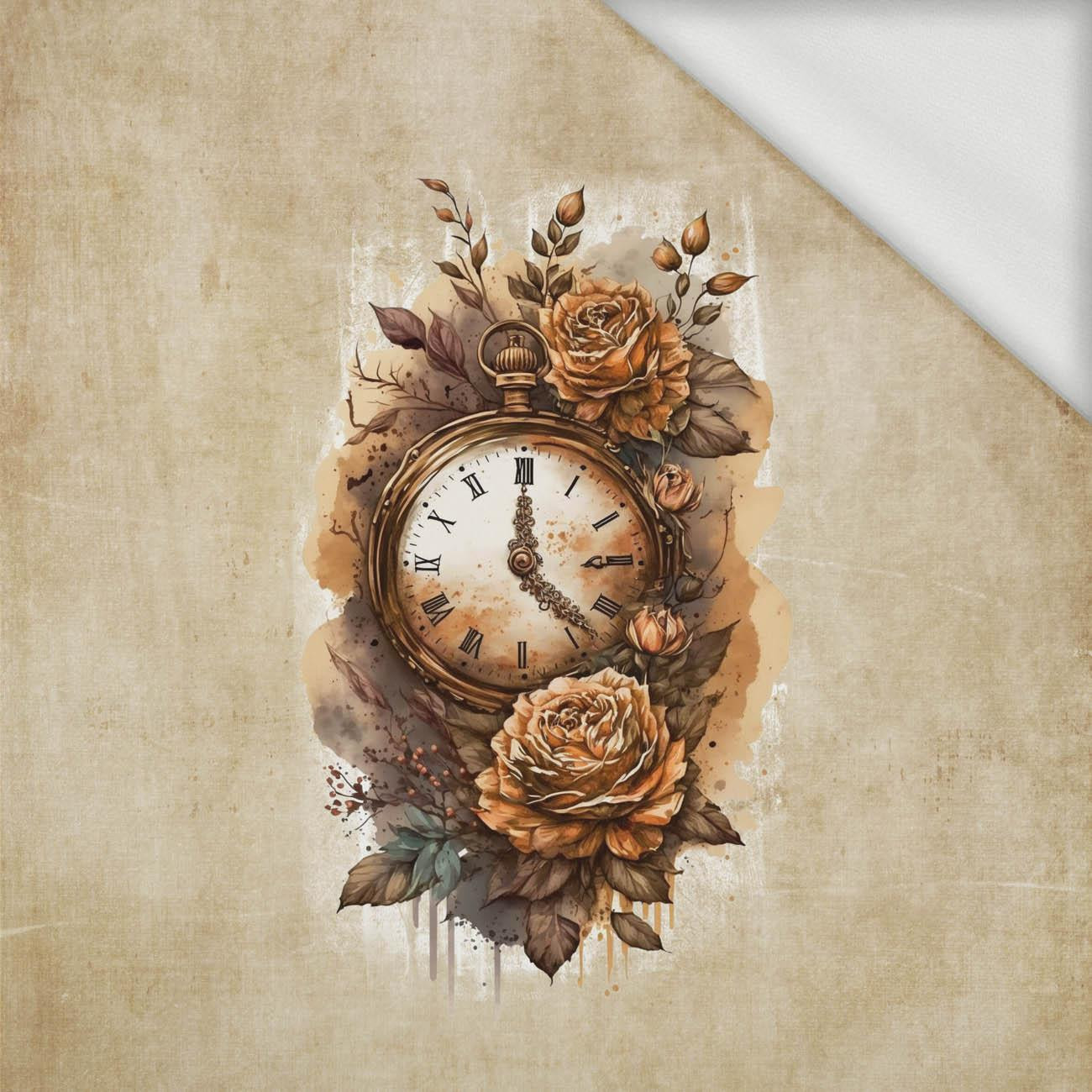 STEAMPUNK CLOCK - Paneel (60cm x 50cm) Sommersweat