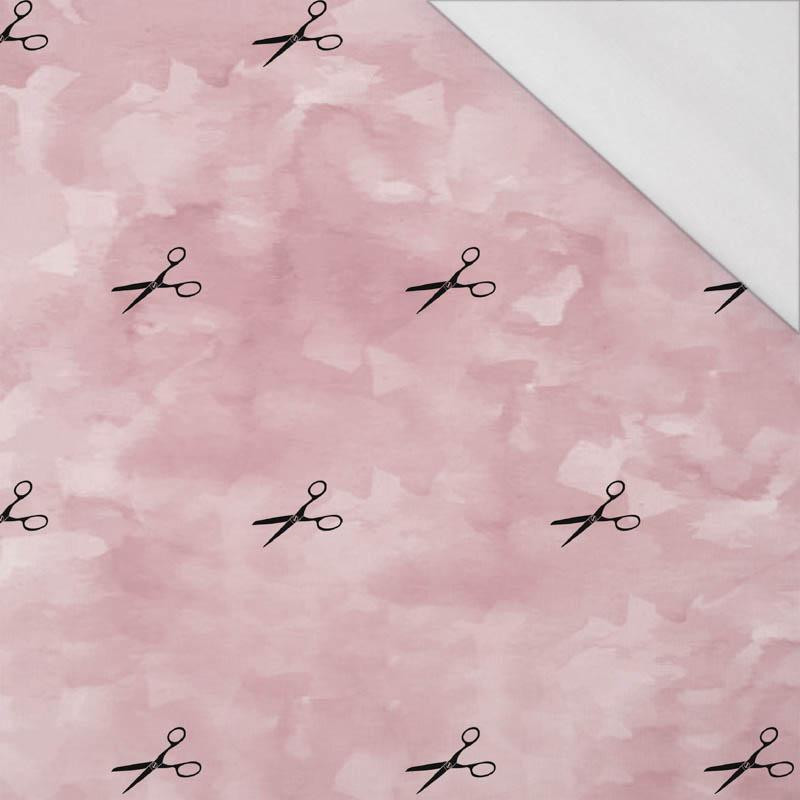 SCHEREN (minimal) / CAMOUFLAGE m. 2 (rosenquarz) - bio single jerset mit Elastan Sommersweat