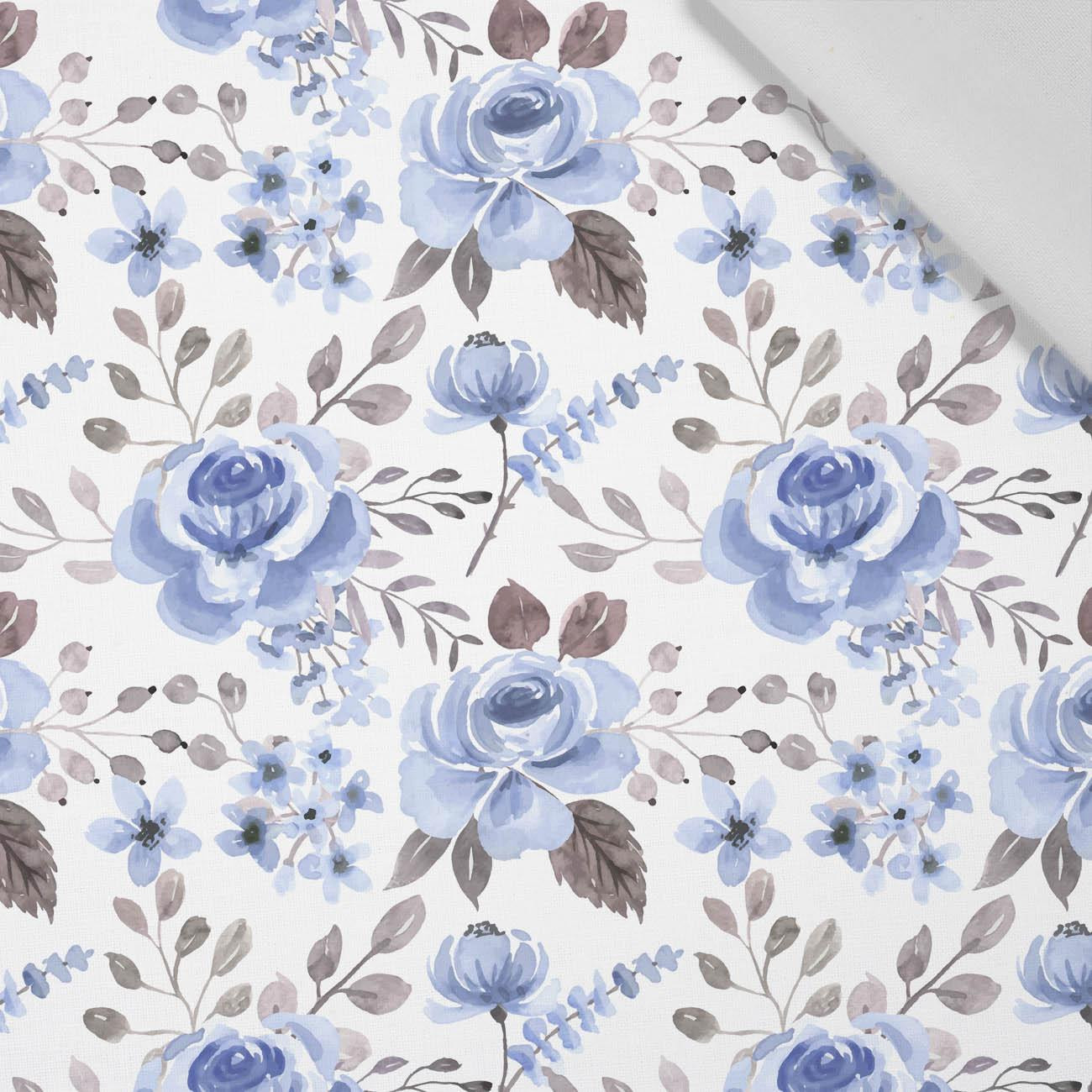 BLUE FLOWERS - Baumwoll Webware