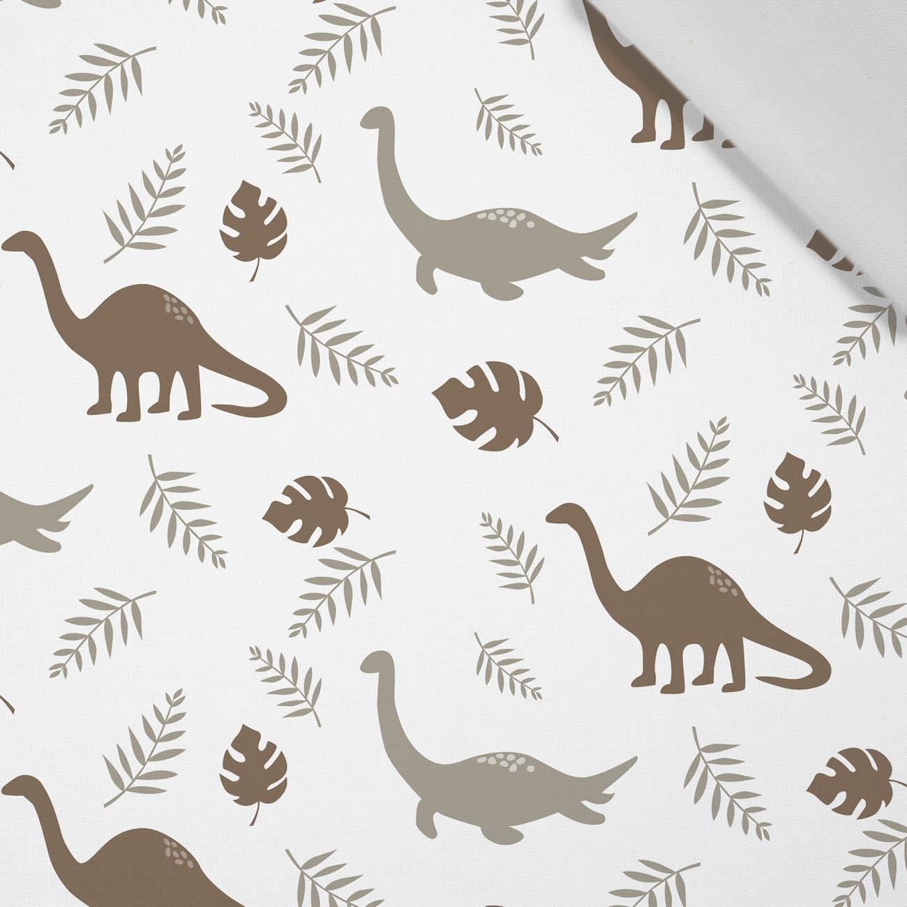 BRAUNE DINOSAURIER M. 3 - Baumwoll Webware