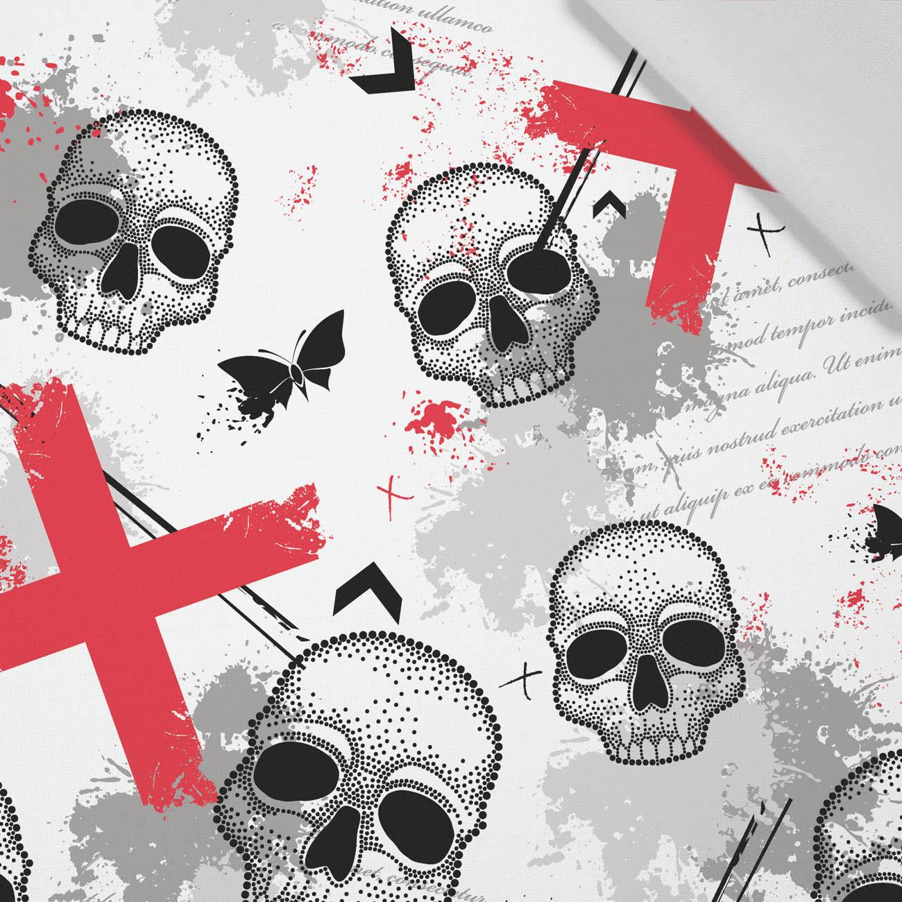 TOTENKÖPFE UND X’S  - Baumwoll Webware