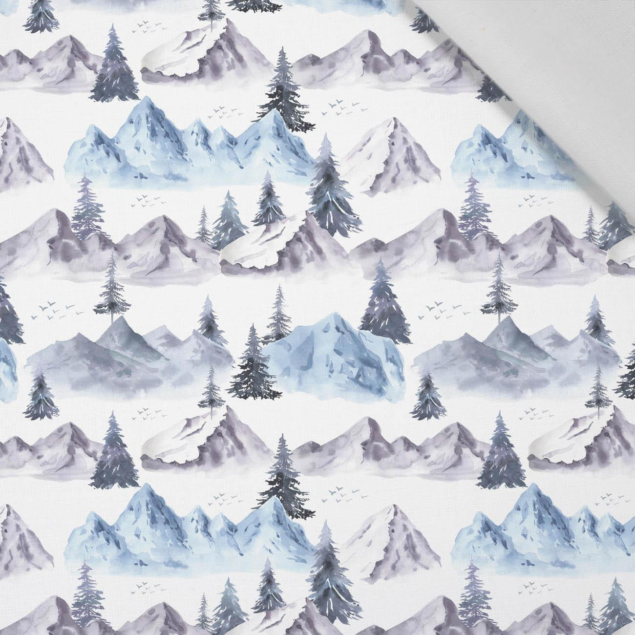 BERGE M.2 (GEMALTER WALD) - Baumwoll Webware