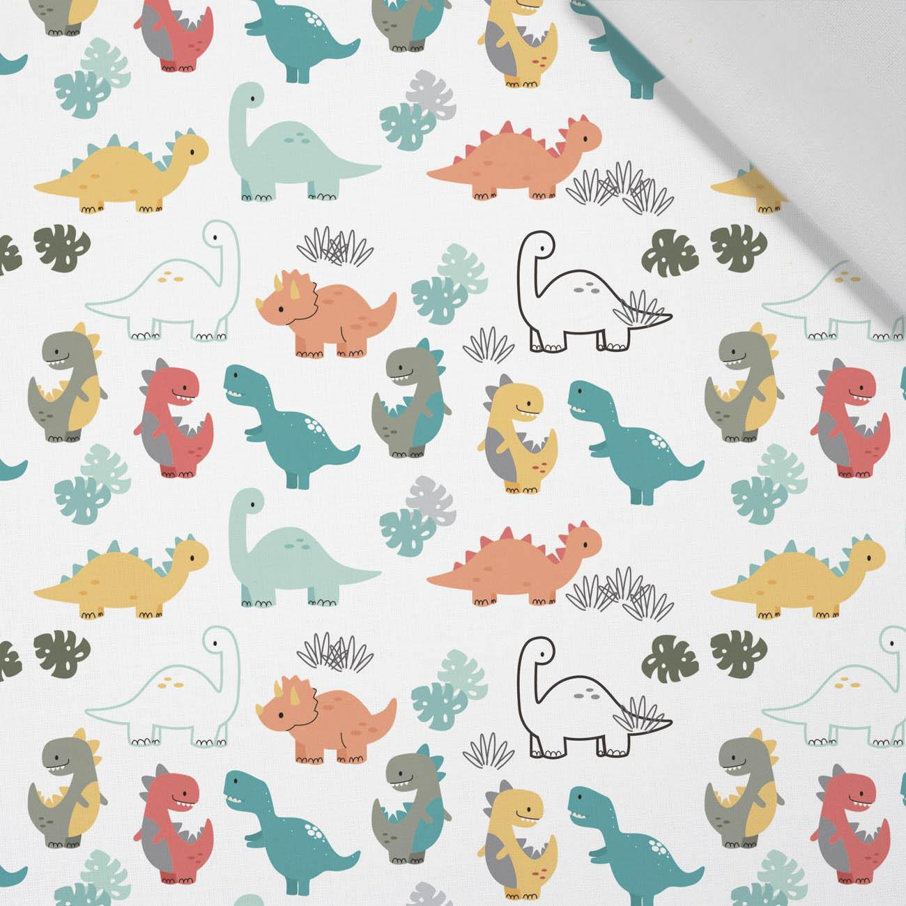 BUNTE DINOSAURIER m. 1 - Baumwoll Webware