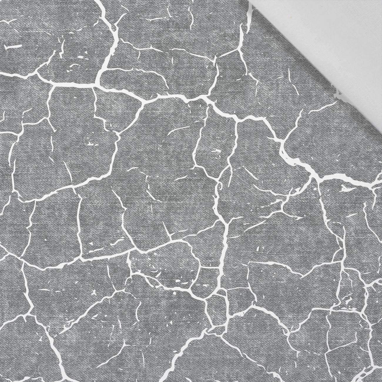 VERBRANNTE ERDE (weiß) / ACID WASH (grau) - Baumwoll Webware