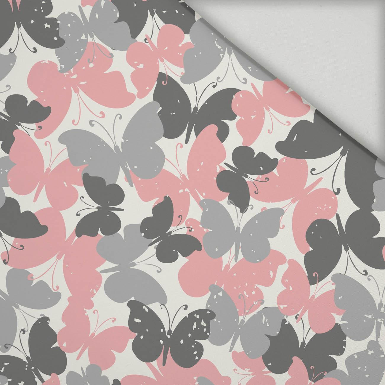 SCHMETTERLINGE / rosa  - schnelltrocknende Webware