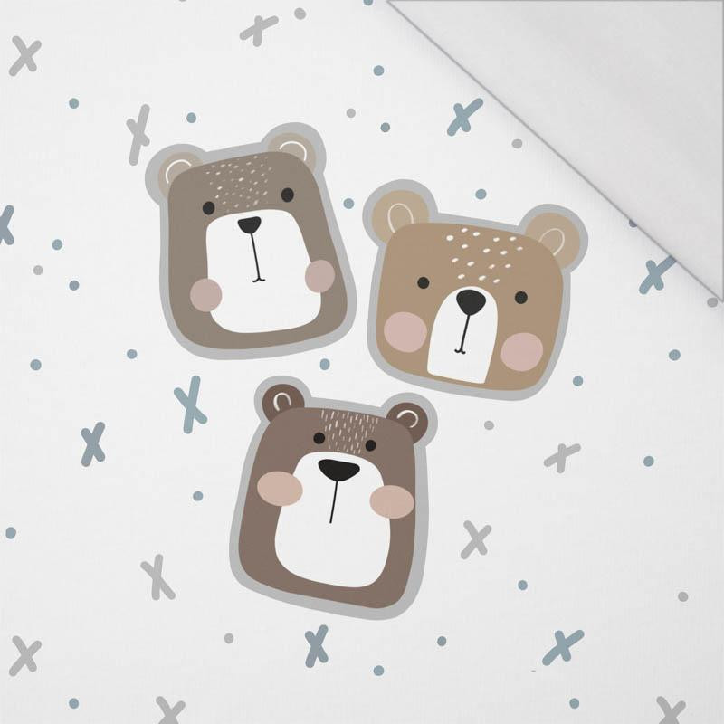 BÄREN / braun (STADTBÄREN) - SINGLE JERSEY panoramisches Paneel 