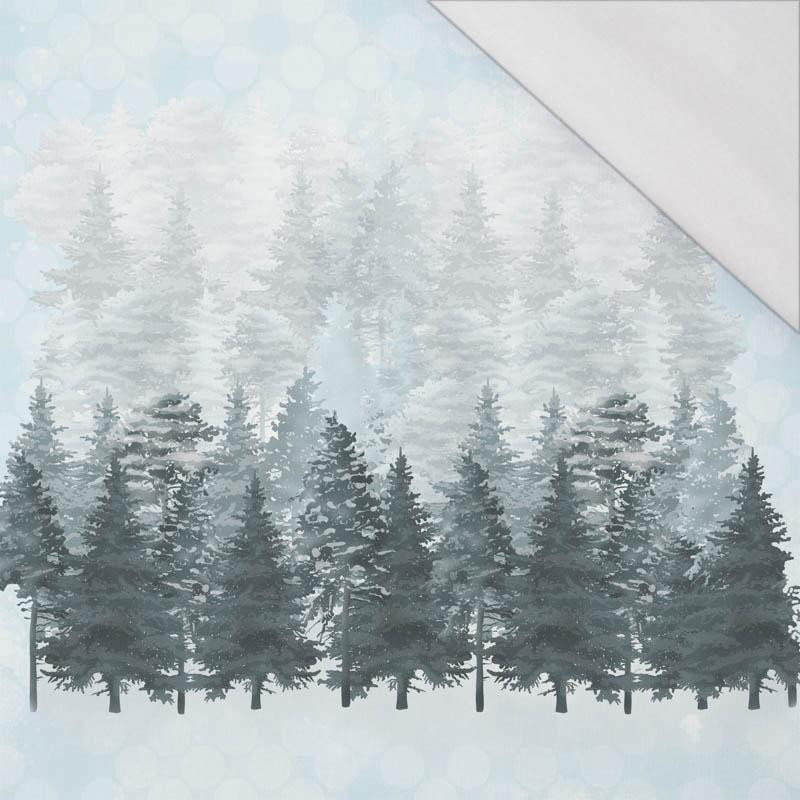 WALD (WINTER IM GEBIRGE) - SINGLE JERSEY PANEL 75cm x 80cm
