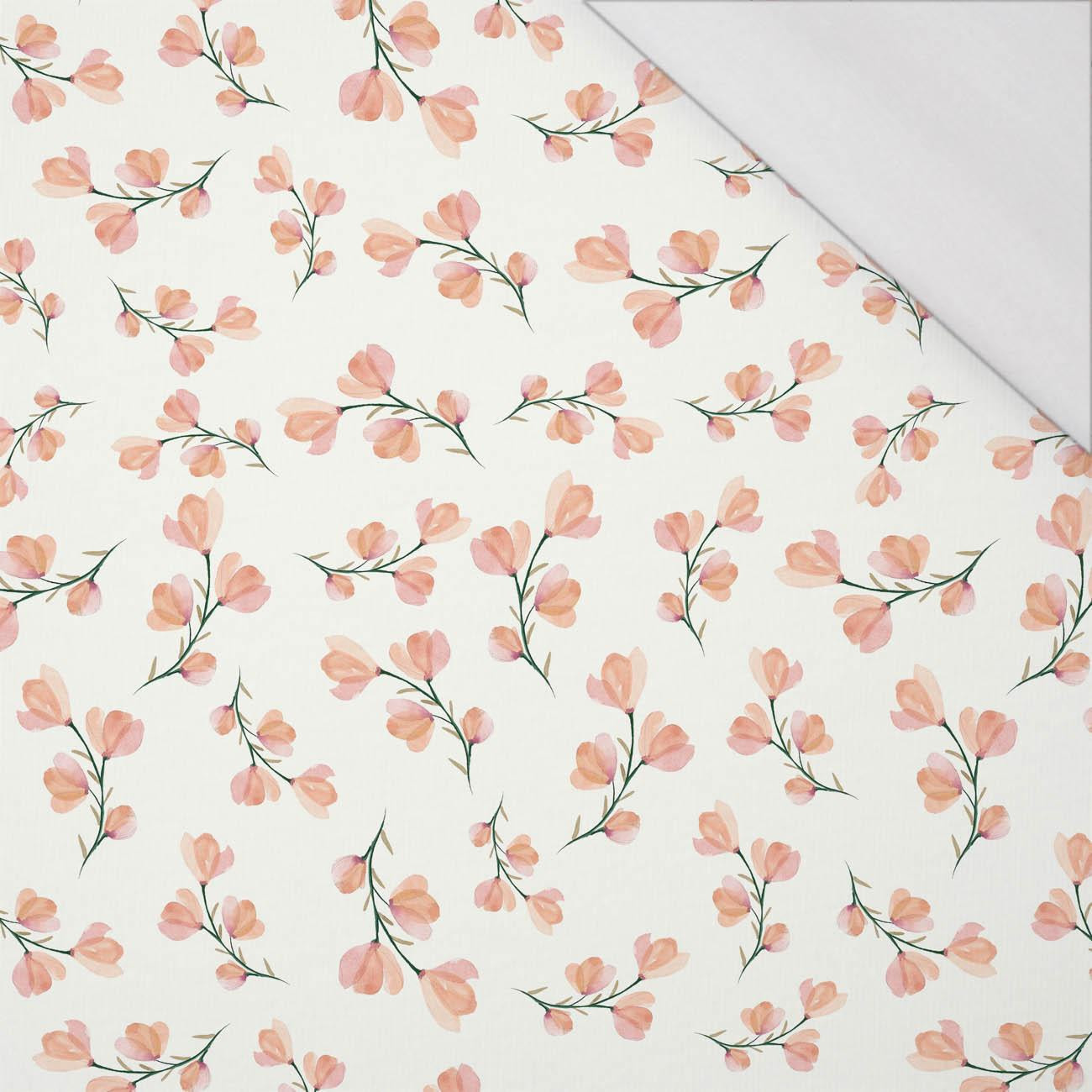 ROSA BLUMEN M. 4 / weiß - bio single jerset mit Elastan Sommersweat