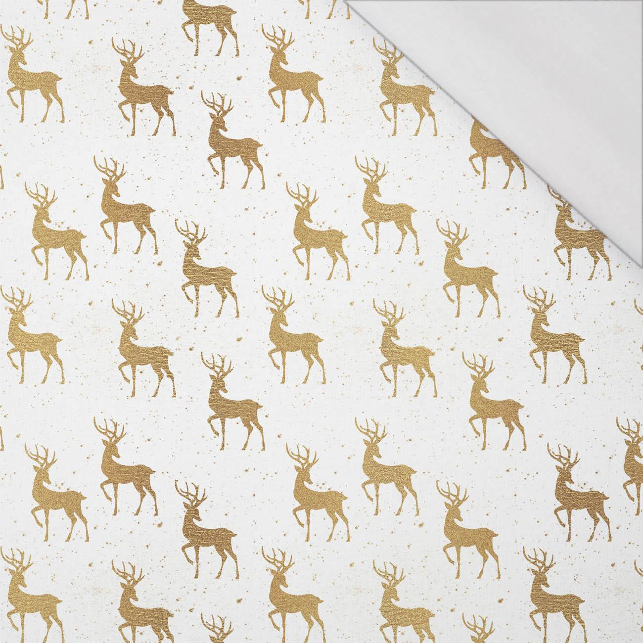 GOLDENE HIRSCHE m. 2 (WEIßE WEIHNACHTEN) - bio single jerset mit Elastan Sommersweat