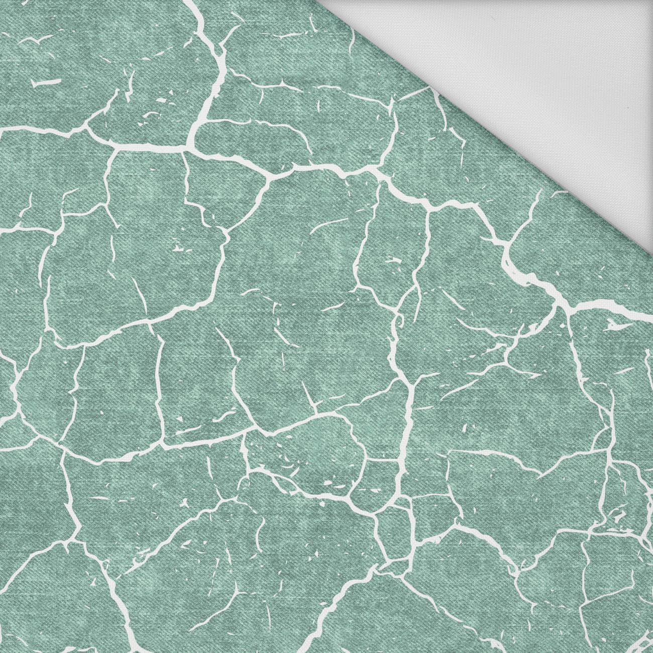 VERBRANNTE ERDE (weiß) / ACID WASH (modern mint) - Wasserabweisende Webware