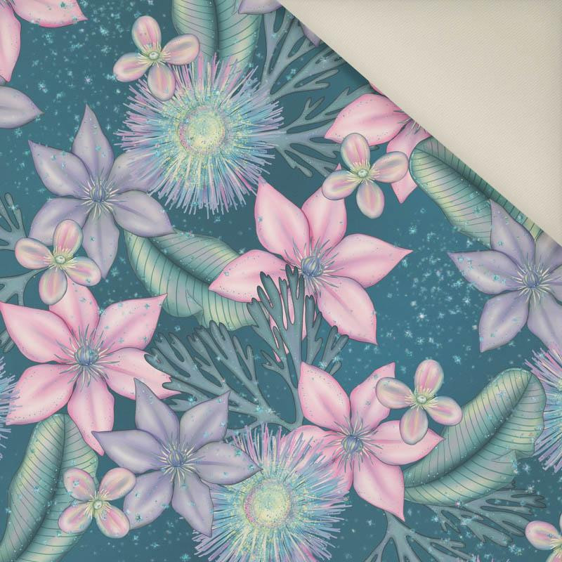 WASSERWELT Ms. 1 / marine - Polster- Velours