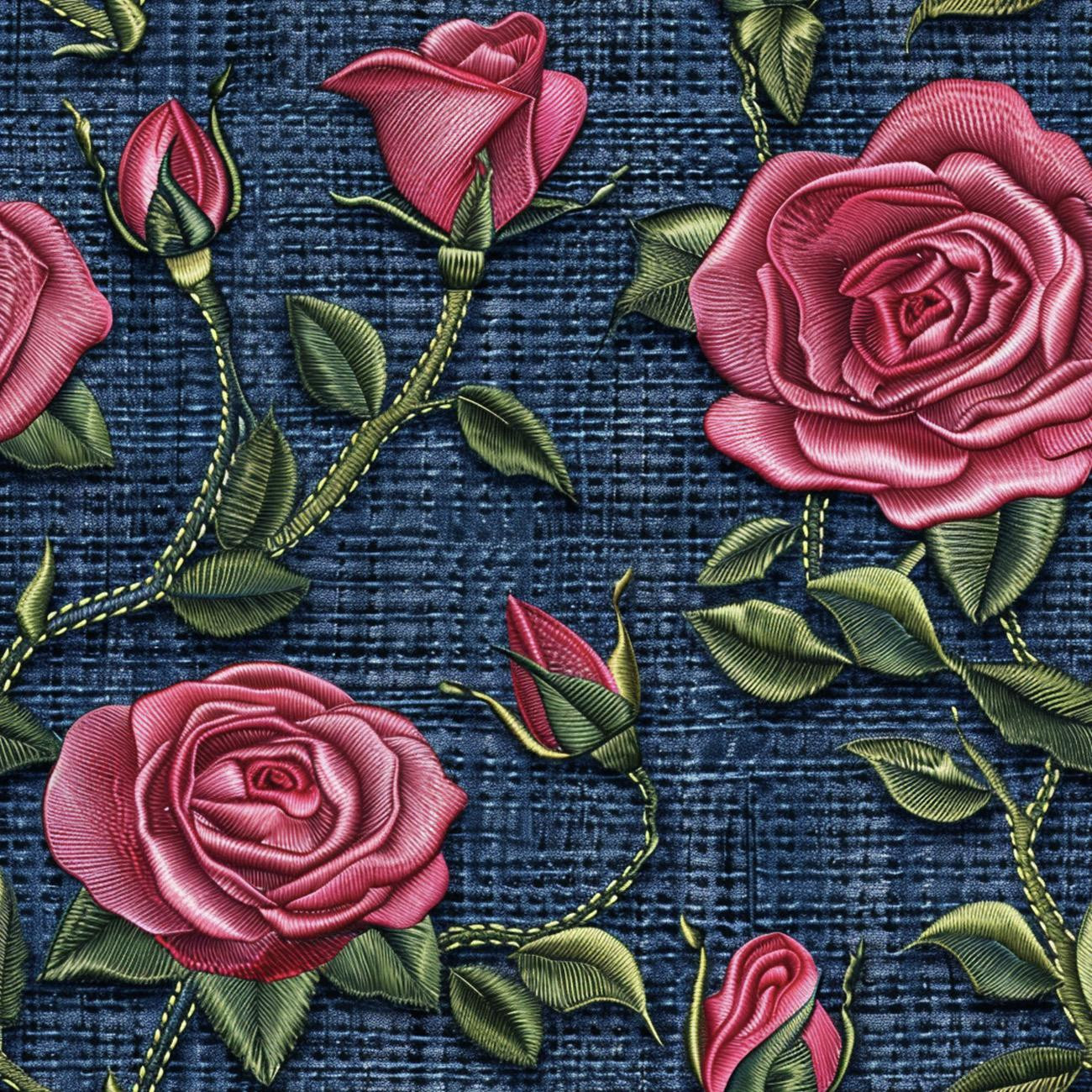 FLOWERS 3D M.10 - Nylonstoff PUMI
