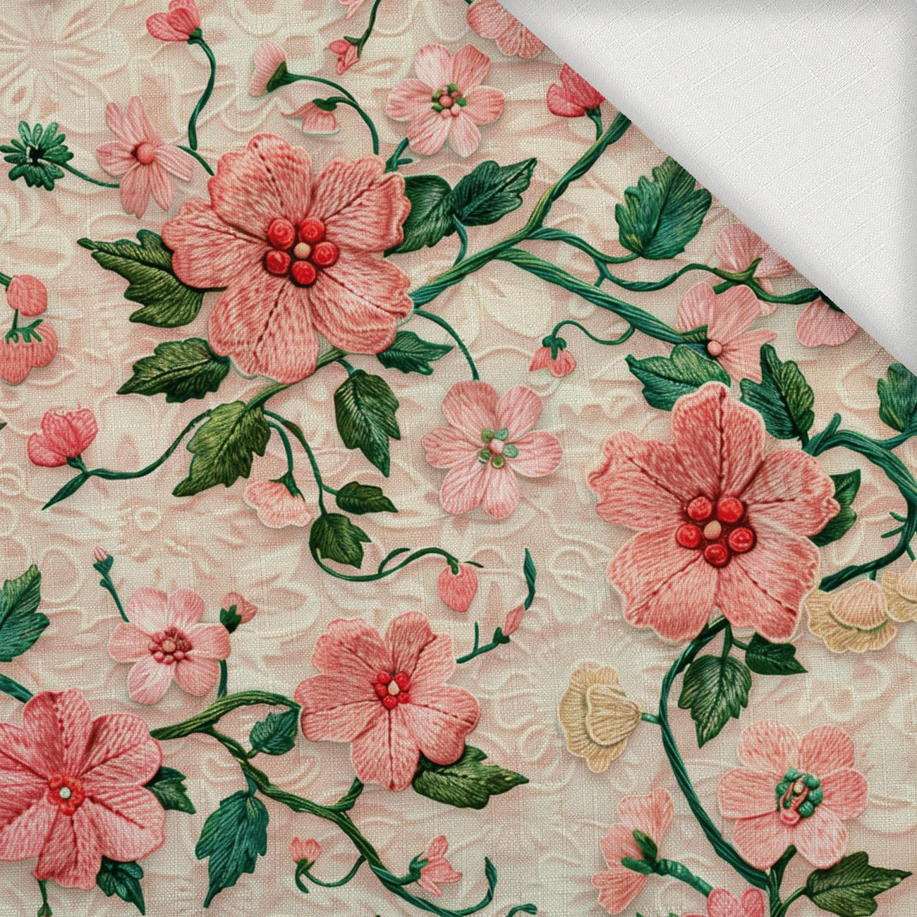 FLOWERS 3D M. 5 - Webware für Tischdecken