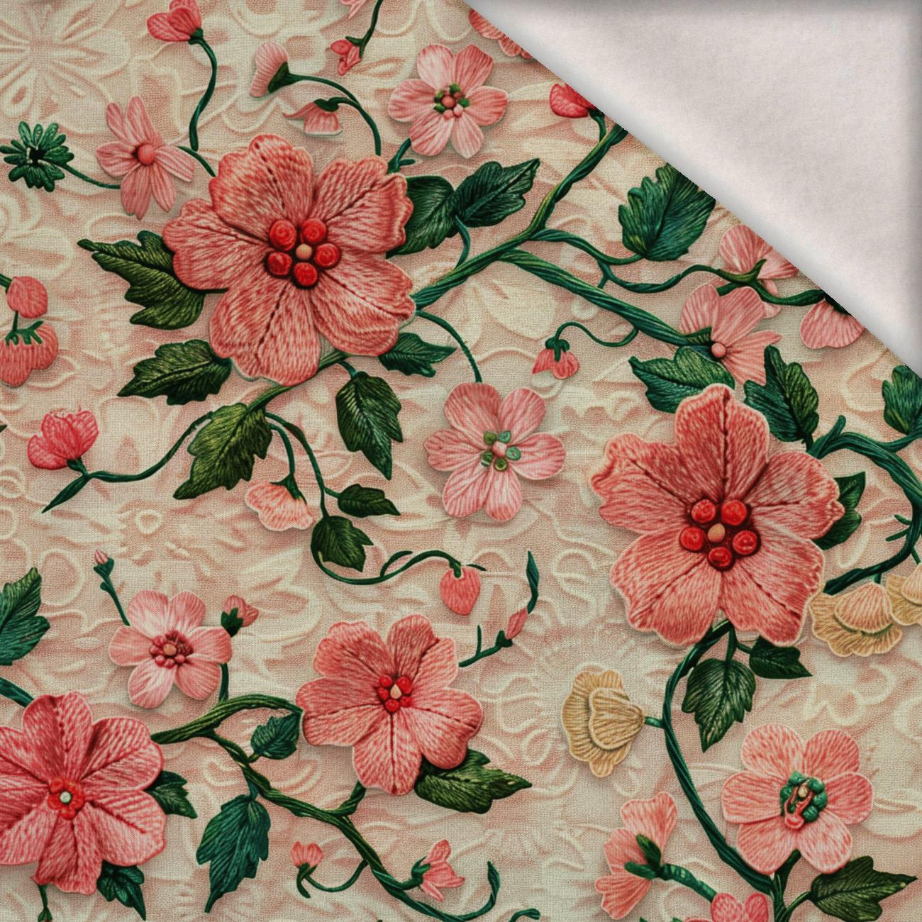 FLOWERS 3D M. 5 - Wintersweat angeraut mit Elastan ITY