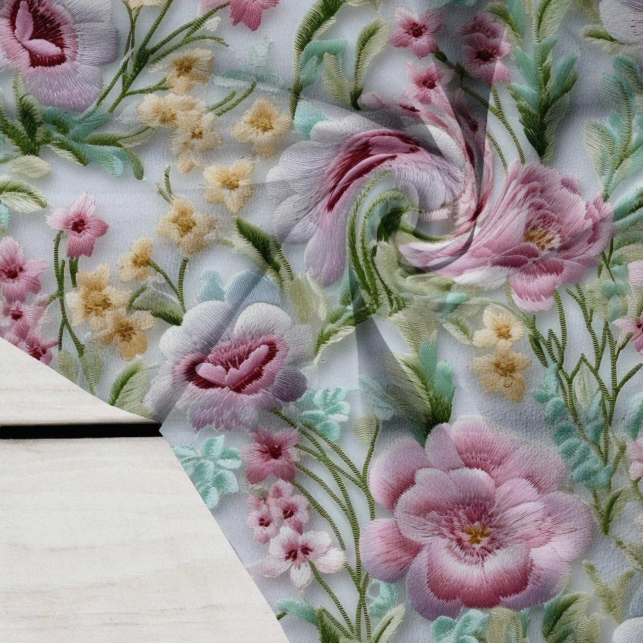 FLOWERS 3D M. 8 - Krepp