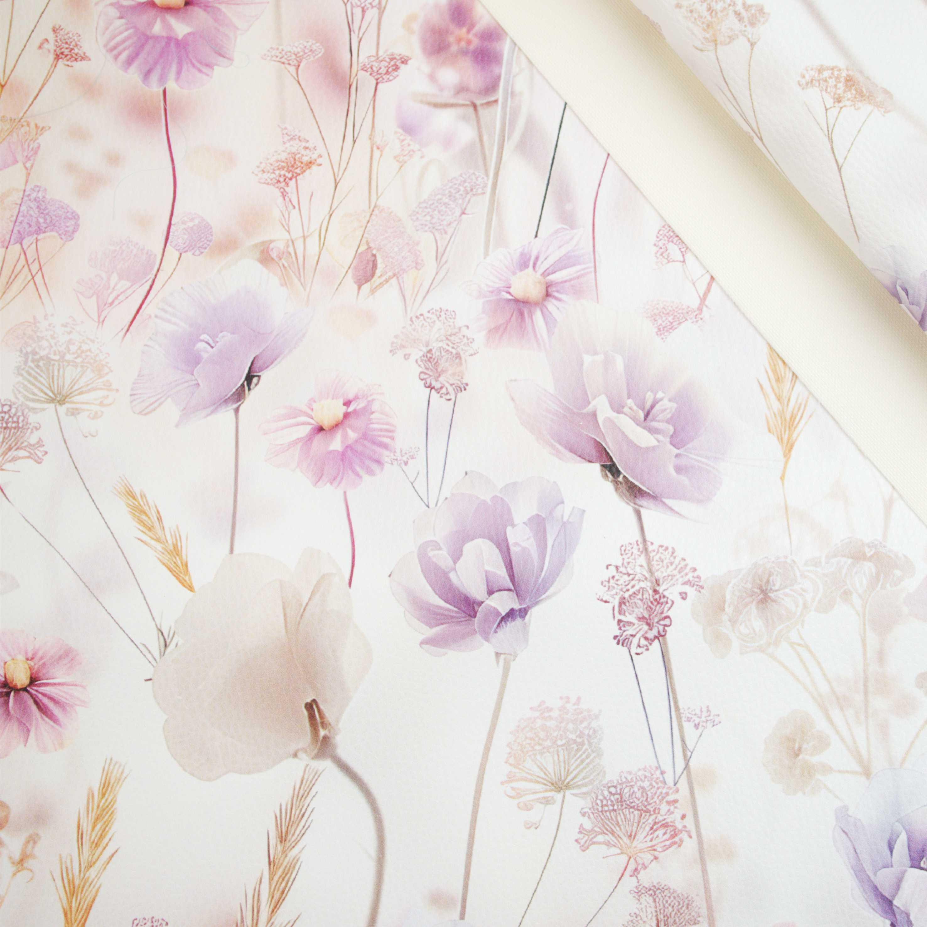 30cm FLOWERS m.10 - dickes geprägtes Kunstleder