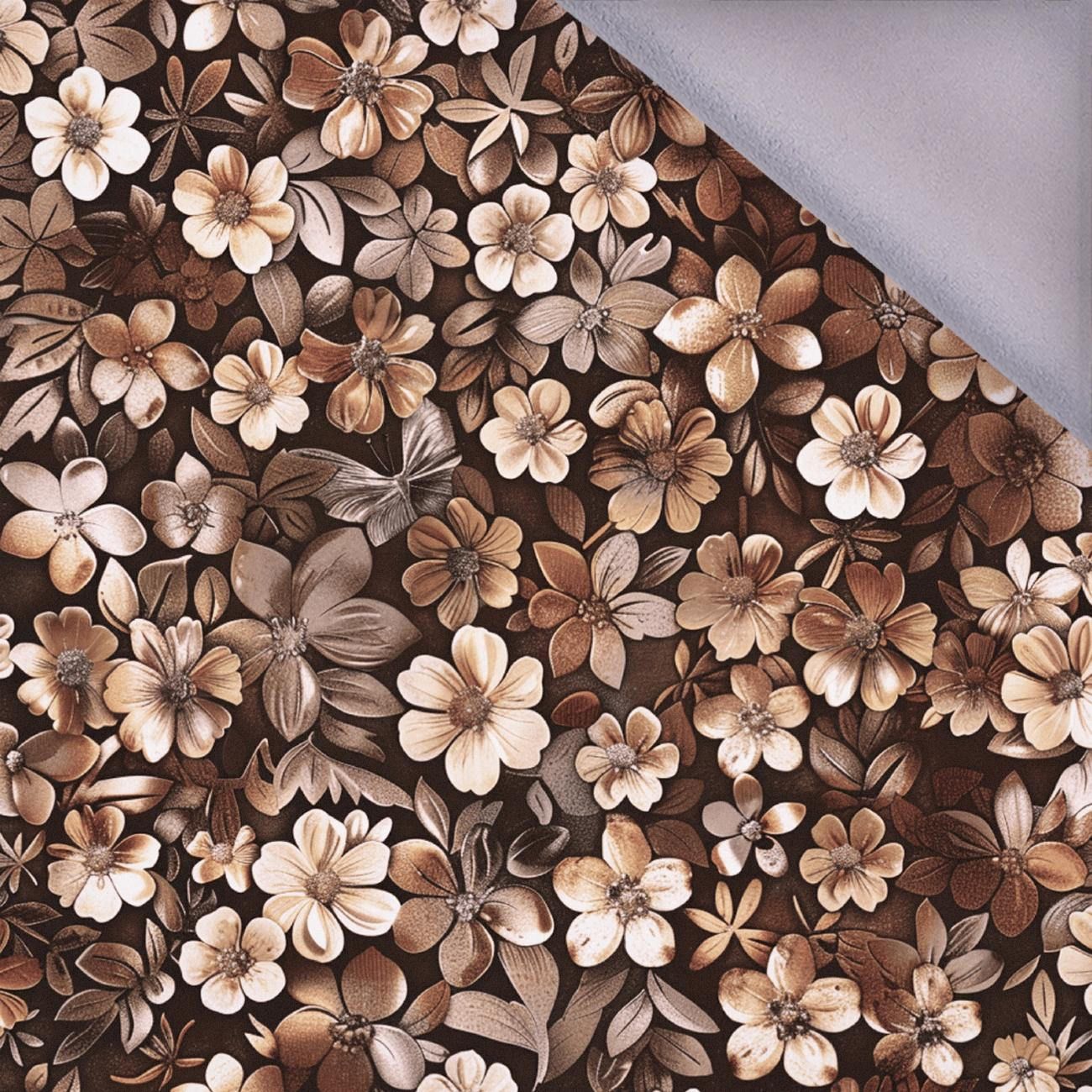 FLOWERS WZ.8/ Mocha Mousse  - Softshell 
