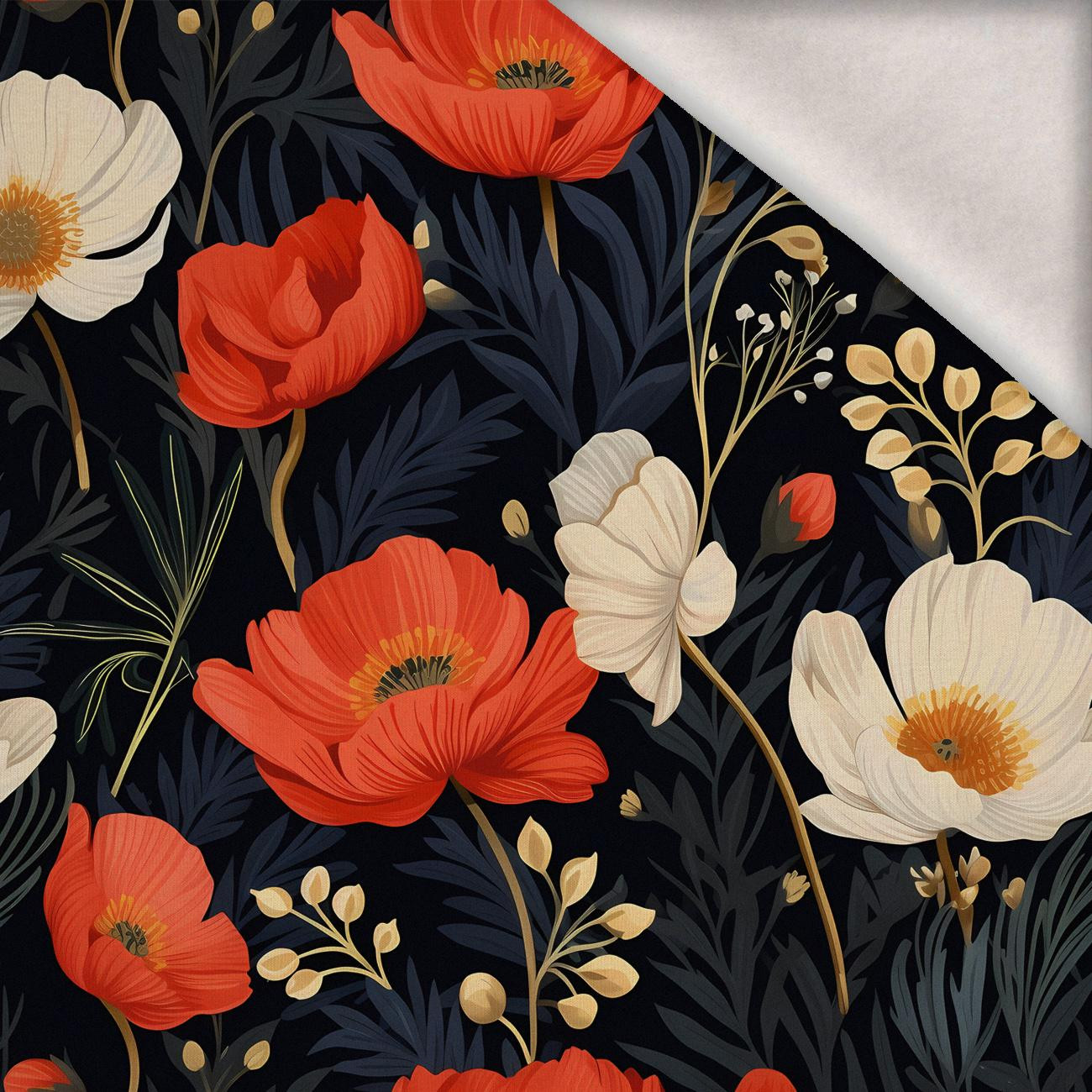 FLOWERS wz.8 - Wintersweat angeraut mit Elastan ITY