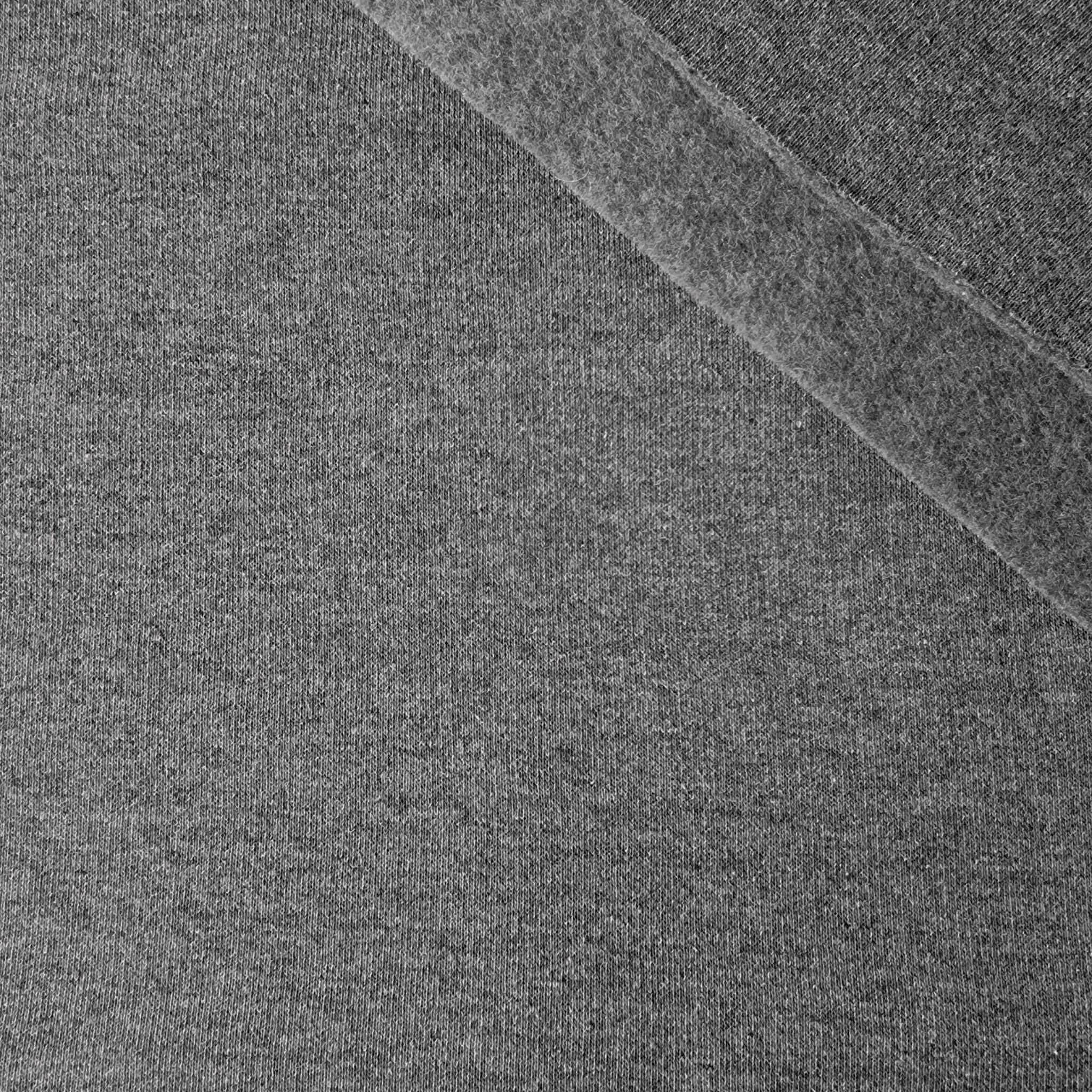 D-08 MELANGE GRAPHIT - Wintersweat angeraut D300