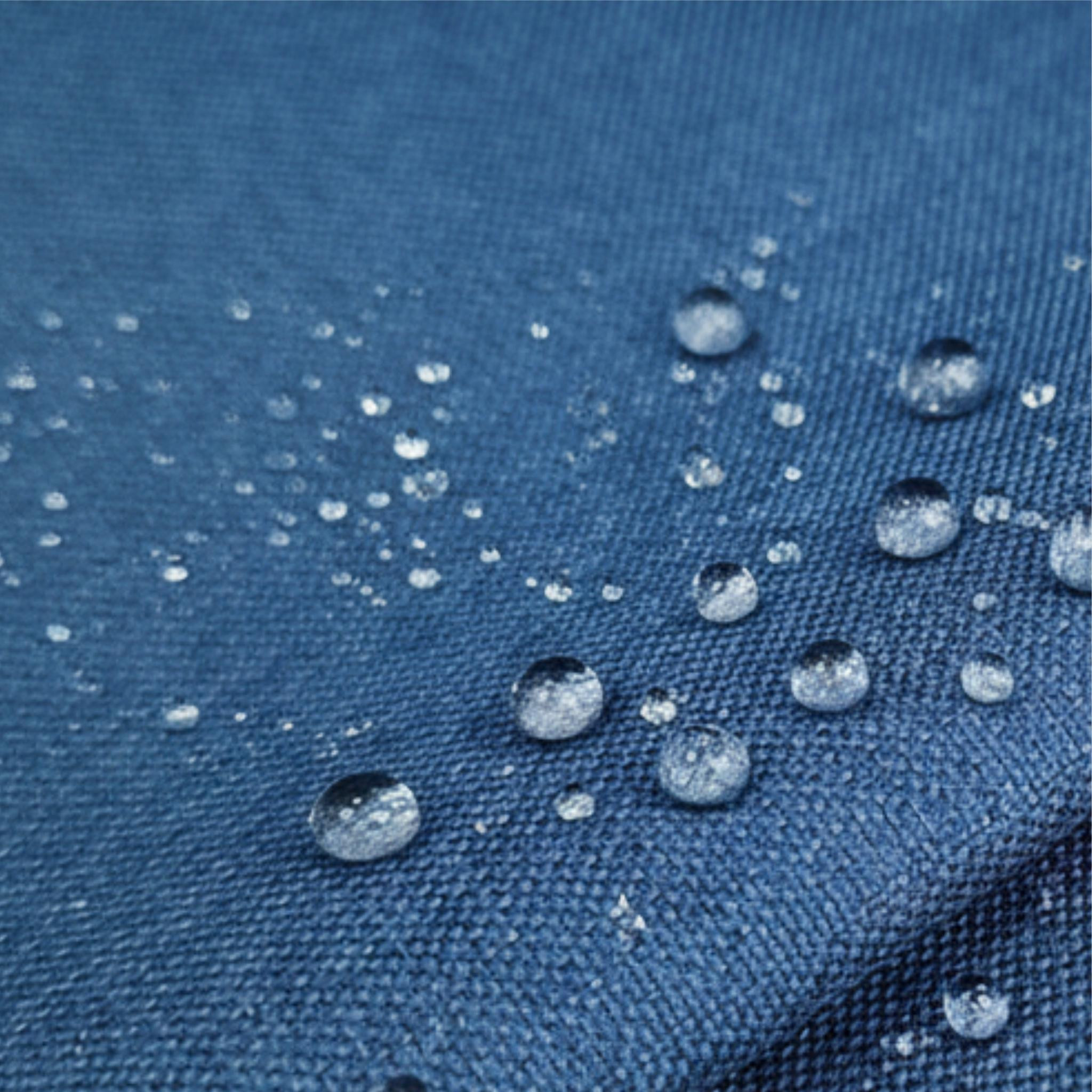 Wasserabweisende Webware Leinenimitat - BLAU