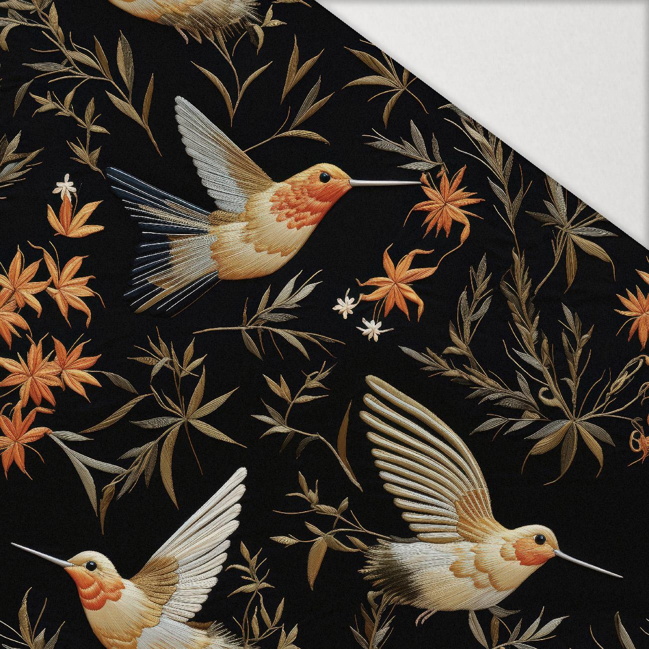 PASTEL BIRDS M. 7 (Kolibris) - Hydrophober angerauter Wintersweat PASTEL BIRDS M. 7 (Kolibris) - Hydrophober angerauter Wintersweat