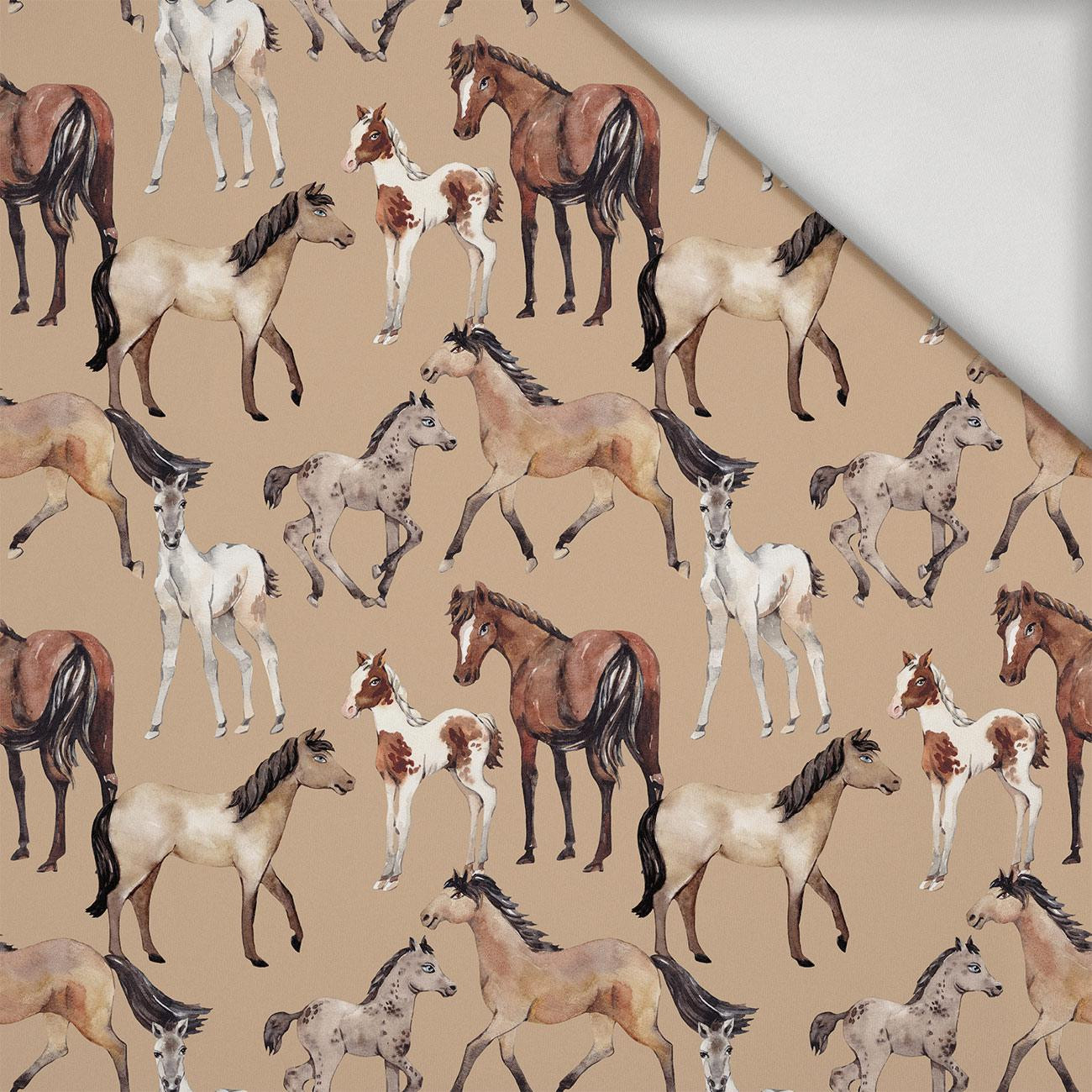 PFERDE / beige - Lycra 300g