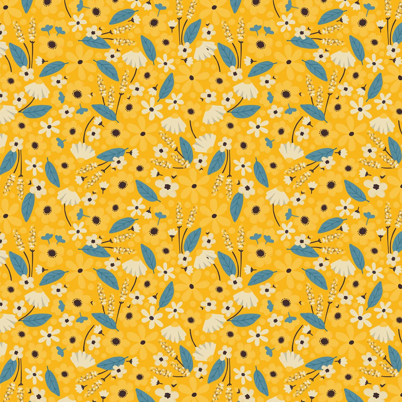 BLÜMCHEN M. 2 / senf - YELLOW