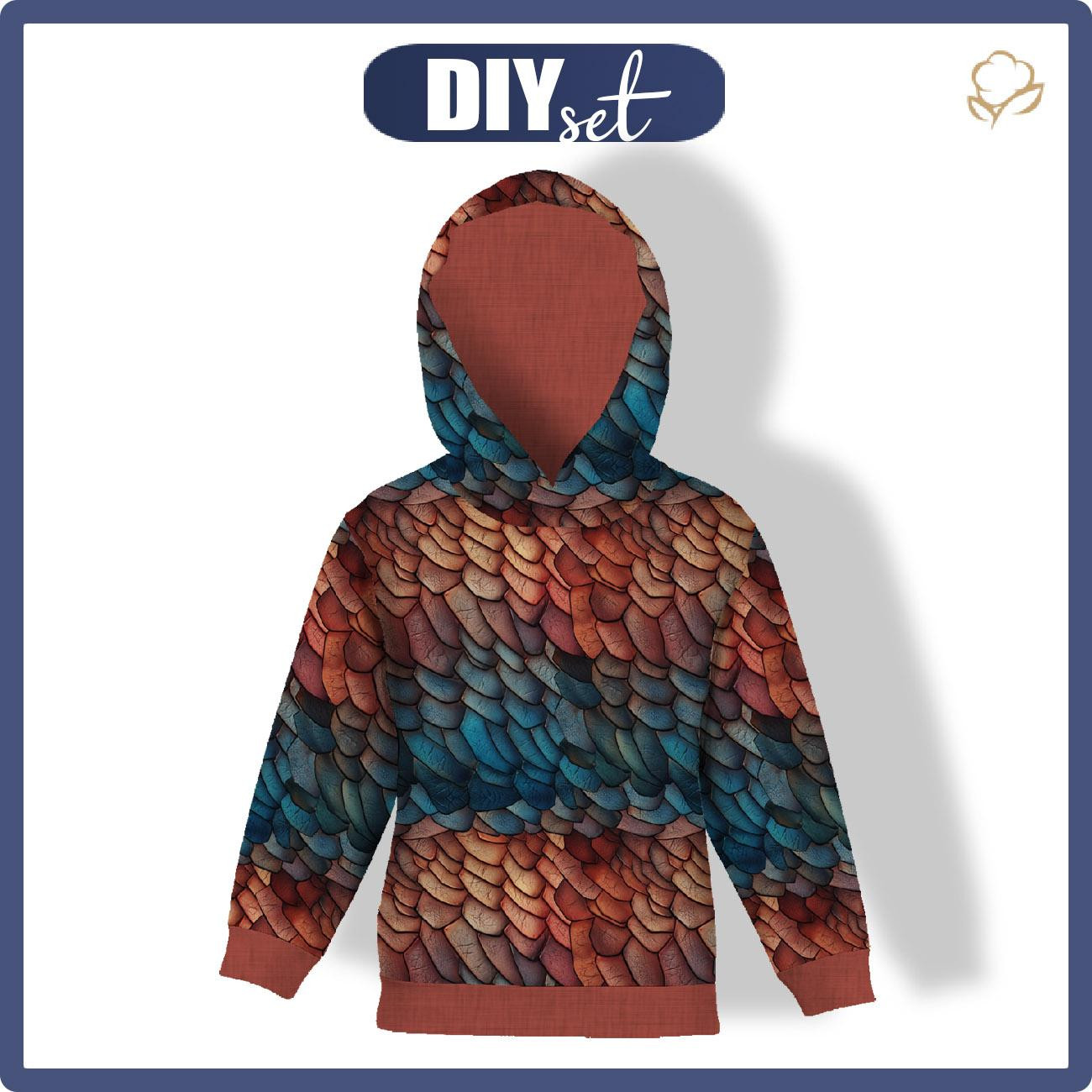 KINDER HOODIE (ALEX) - LEATHER PATTERN WZ.10 - Nähset