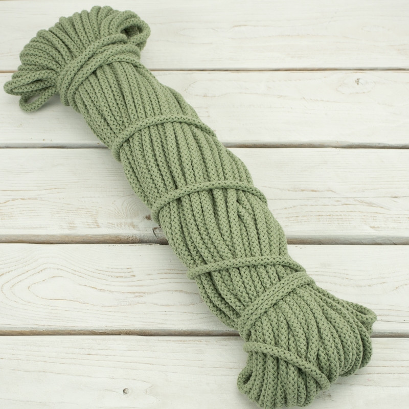 Baumwollkordel Knäuel - rund, 8mm - modern mint 