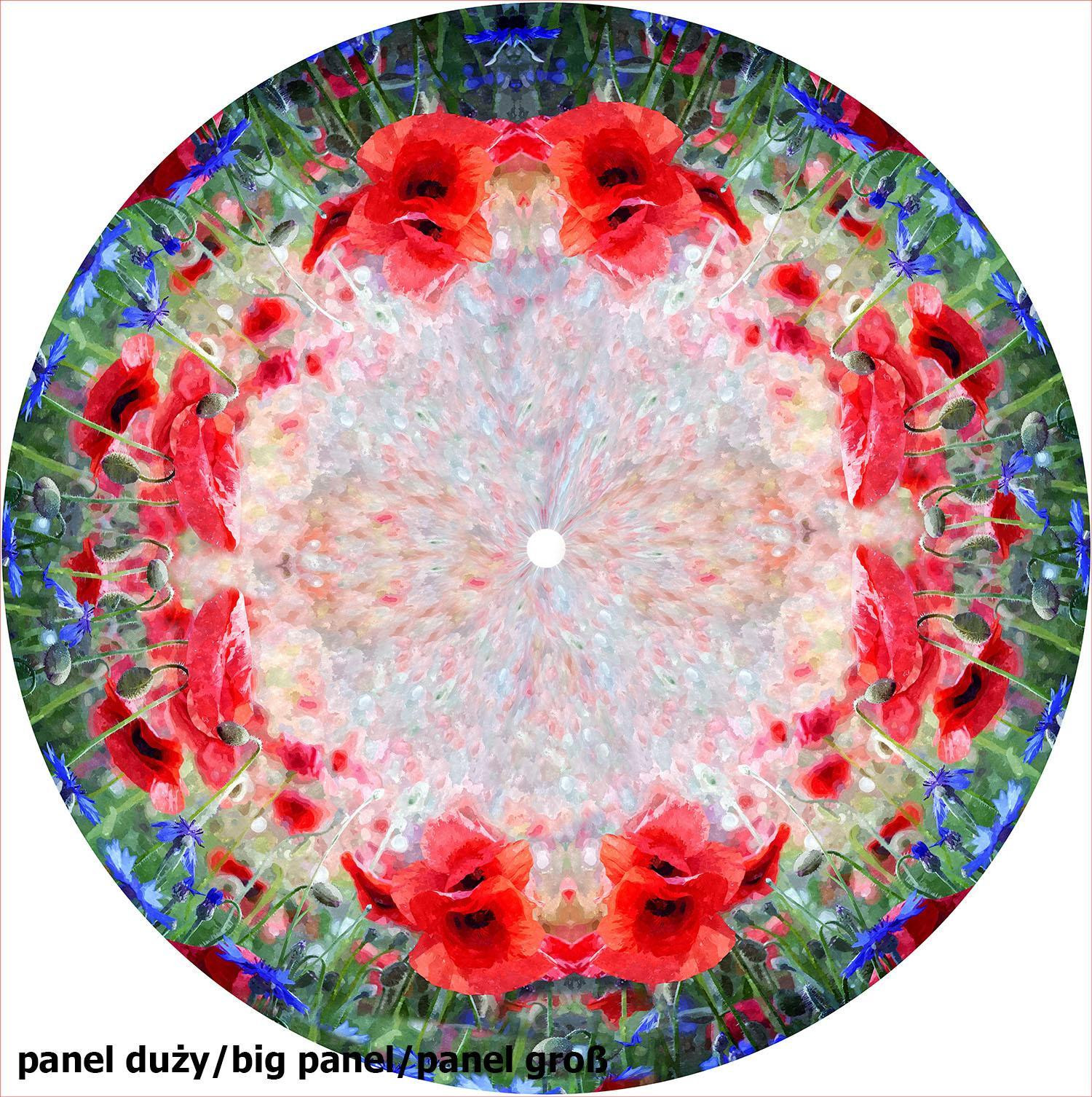 MOHNBLUMEN Ms. 1 - groß Tellerrock-Panel 