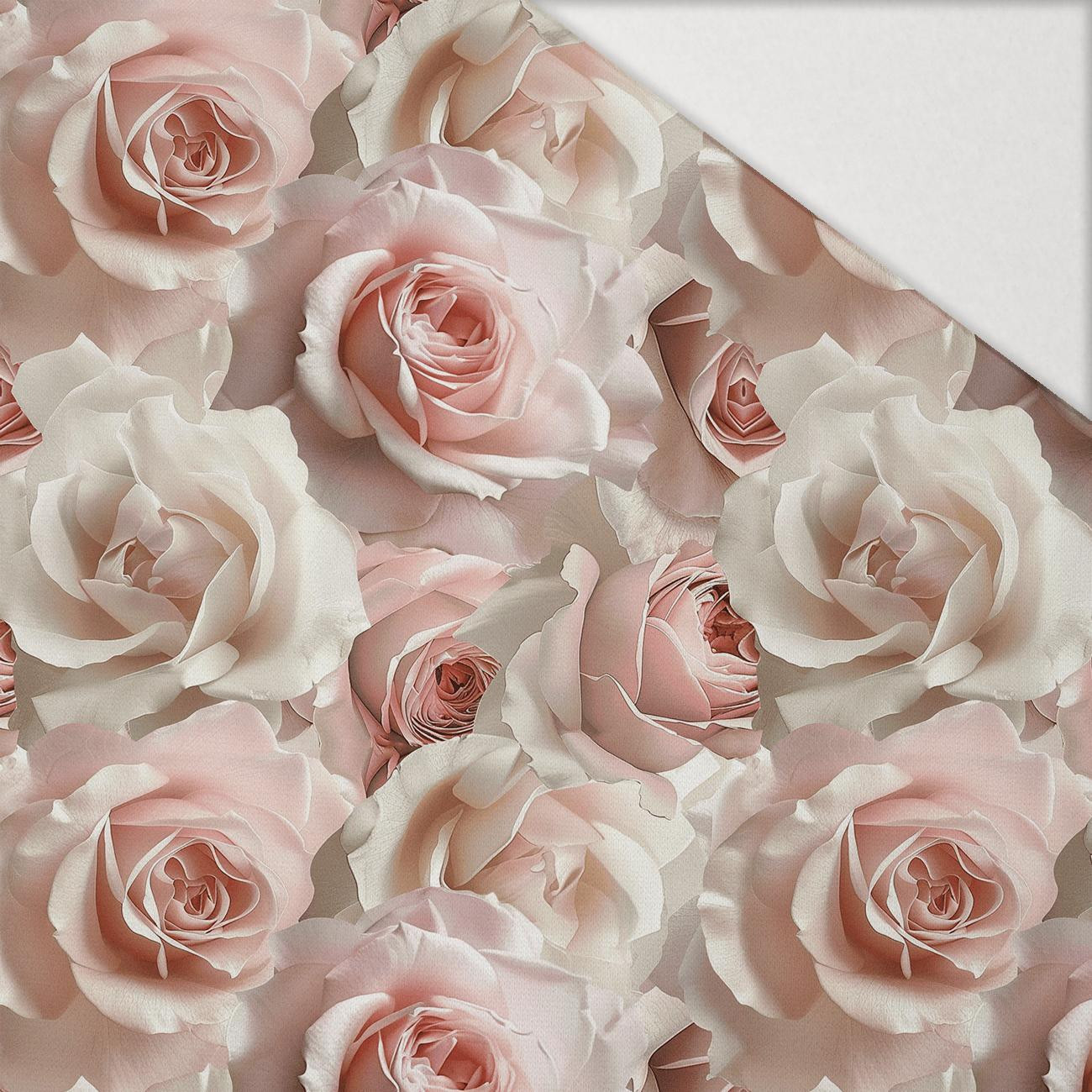 PASTEL FLOWERS WZ.7 - Hydrophober angerauter Wintersweat PASTEL FLOWERS WZ.7 - Hydrophober angerauter Wintersweat